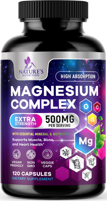 Magnesium Complex 500 mg â€“ 120 Capsules