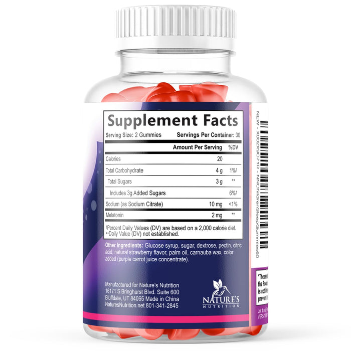 Kids' Melatonin Sleep Gummies 2 mg - Berry, 60 Gummies