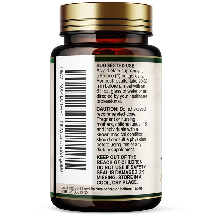 Vitamin E 400 IU - 60 Softgels