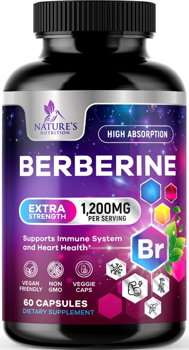 Berberine HCL 1200mg â€“ 60 Veggie Capsules