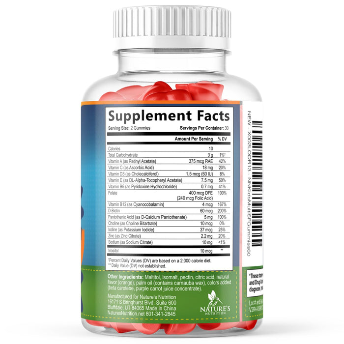 Kids' Multivitamin - Orange, 60 Gummies
