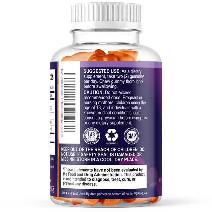 Omega 3-6-9 - Orange, 120 Gummies