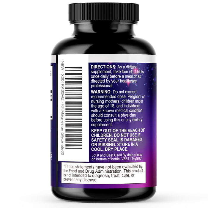 Magnesium Glycinate 500 mg - 60 Tablets