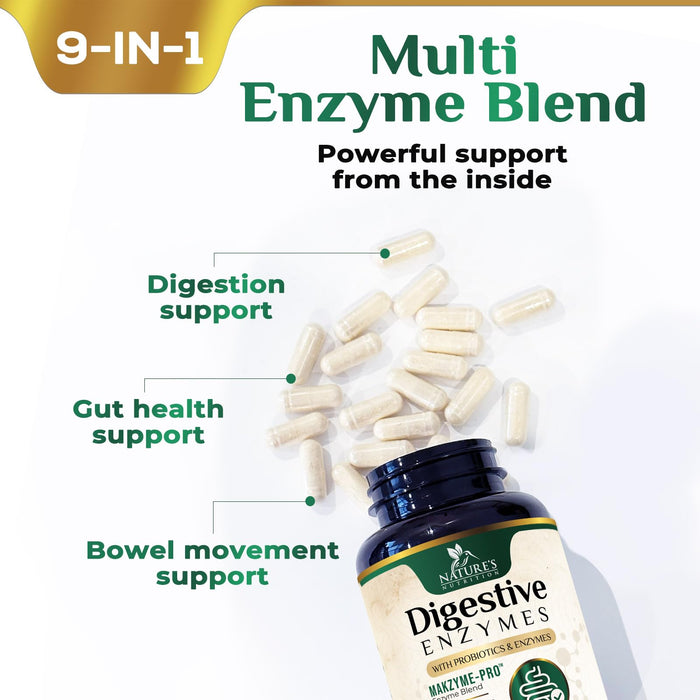 Digestive Enzymes + Probiotics - 120 Capsules