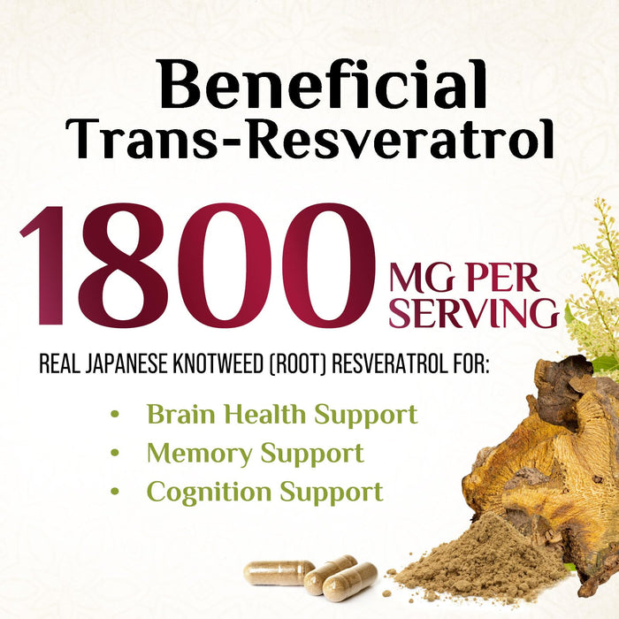 Resveratrol 1800mg â€“ 60 Vegan Capsules