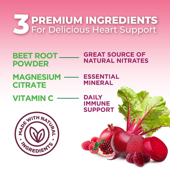 Beet Root 500 mg - 60 Gummies