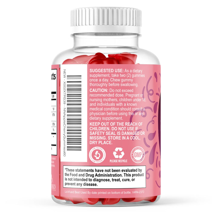 Apple Cider Vinegar + Vitamin B12 1000 mg - 60 Gummies