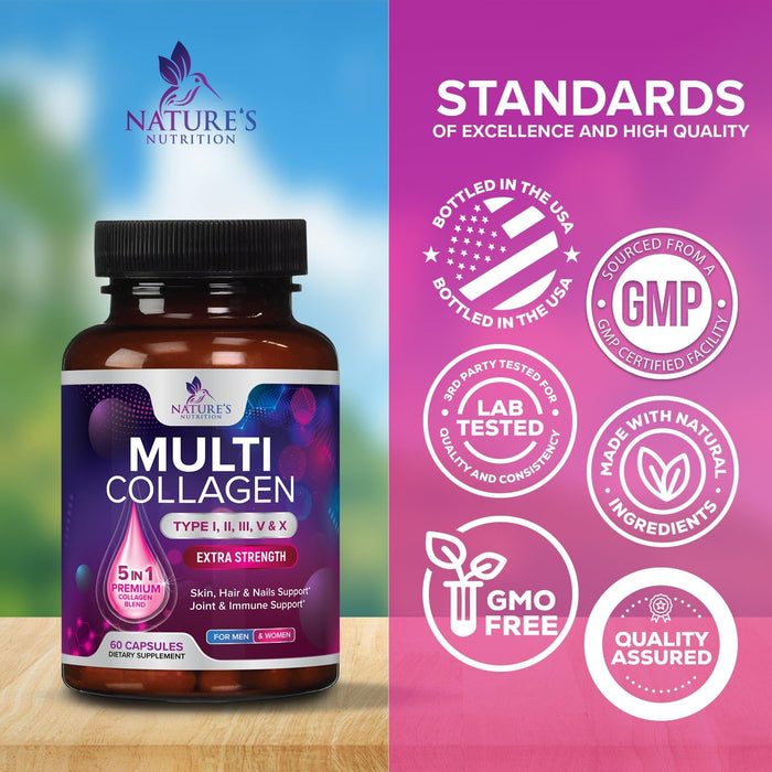 Multi Collagen Peptides - 60 Capsules