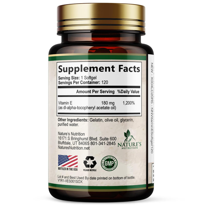 Vitamin E 400 IU - 120 Softgels