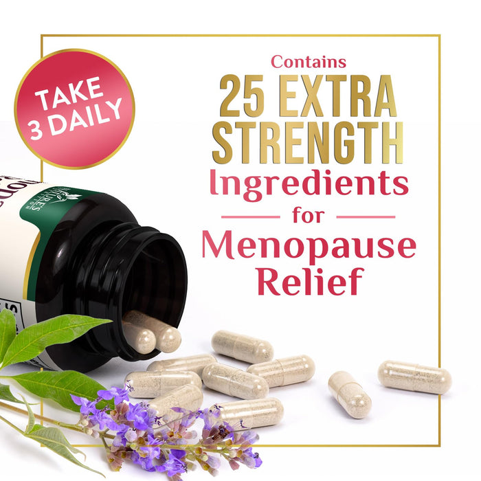 Menopause Supplements for Women - Menopause Relief Support Probiotics with Black Cohosh, Natural Support Supplements for Mild Hot Flashes & Night Sweats & PH Balance Support Supplement - 60 Capsules