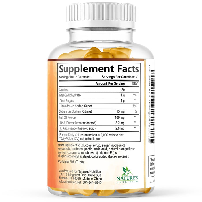 Omega-3 Fish Oil - Orange, 60 Gummies