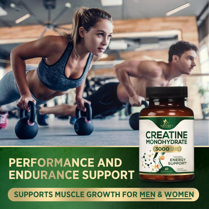 Creatine Monohydrate 3000 mg - 60 Capsules