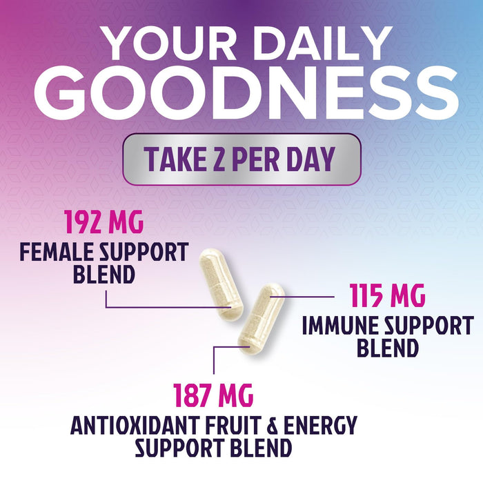 Multivitamin for Women with Vitamins A, C, D, E, B6, B12, Zinc, Calcium & Magnesium, Womens Daily Multi Vitamin Multimineral Supplement for Bone Health, Energy & Immune Support, Non-GMO - 120 Capsules