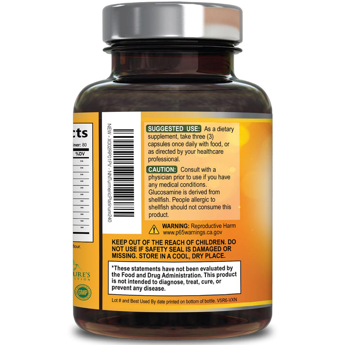 Turmeric Curcumin + Ginger & Black Pepper 2000 mg - 240 Capsules