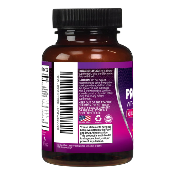 Probiotic + Prebiotics 60 Billion CFU - 60 Capsules