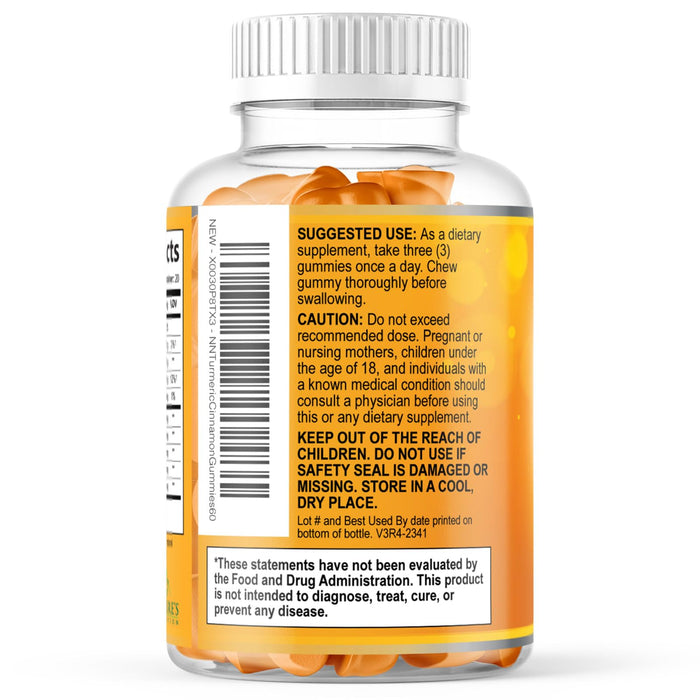 Turmeric Curcumin Gummies with Ginger & Cinnamon â€“ 60 Gummies