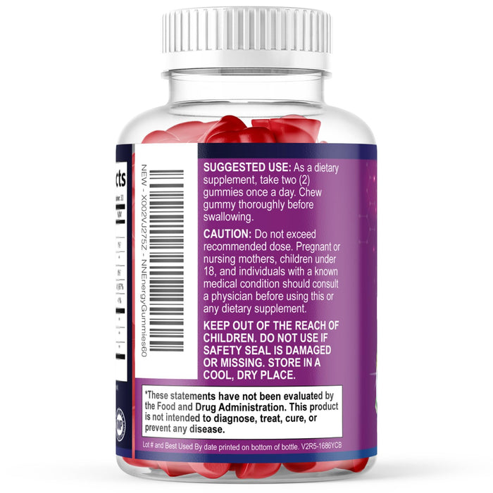 Energy Gummies 1000 mcg Vitamin B12 â€“ 60 Chews