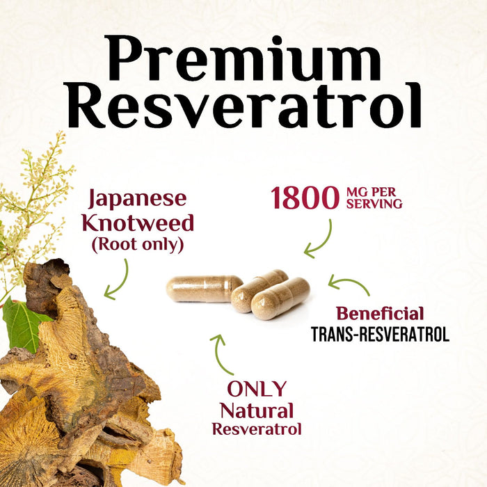 Resveratrol 1800mg â€“ 60 Vegan Capsules