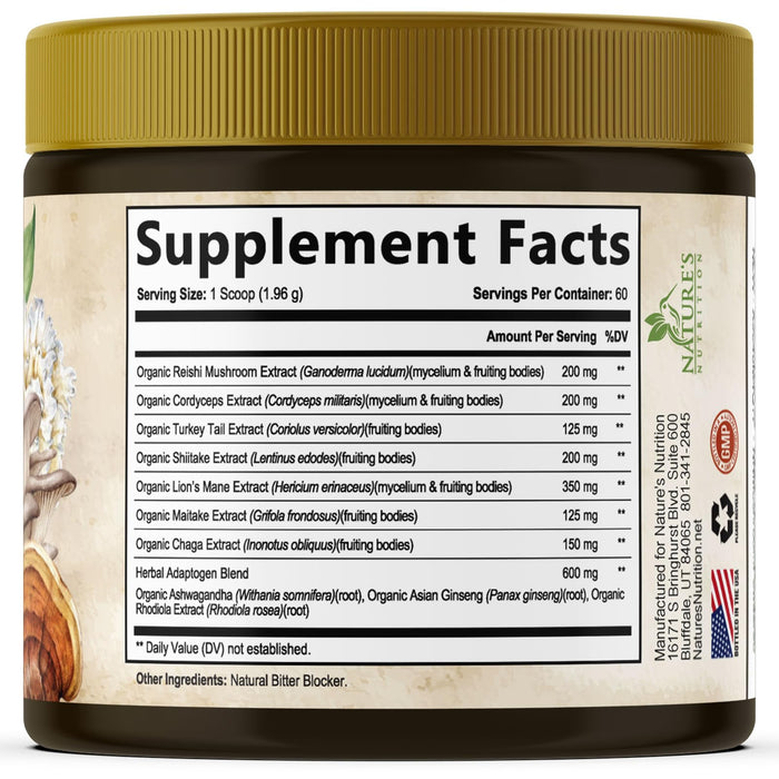 Mushroom Complex Powder 11-in-1 - 60 Servings