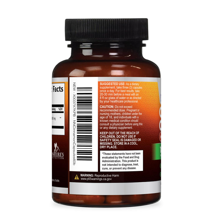 Ceylon Cinnamon 1800 mg - 60 Capsules