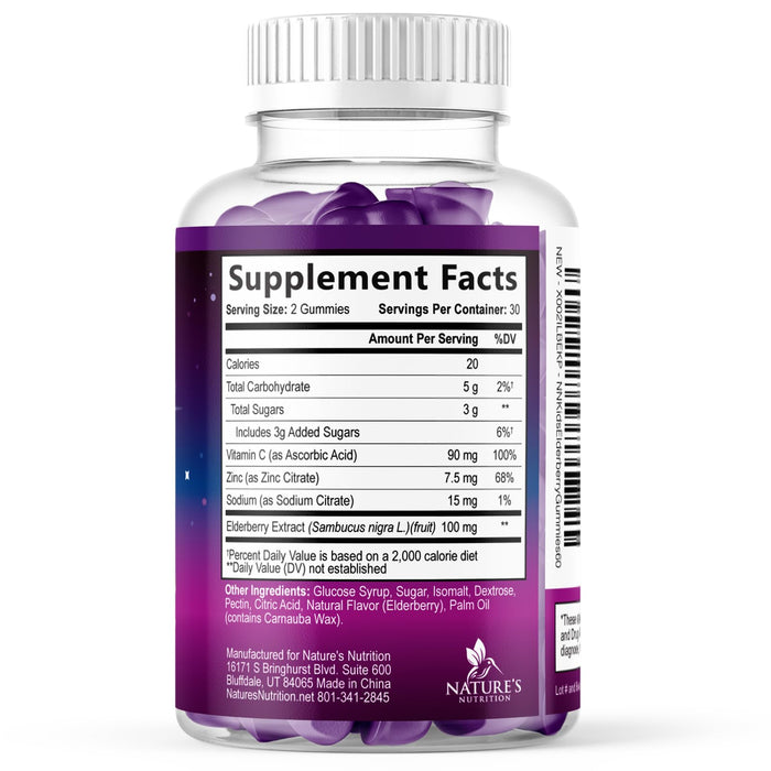 Kids' Elderberry Immune Gummies - 60 Gummies