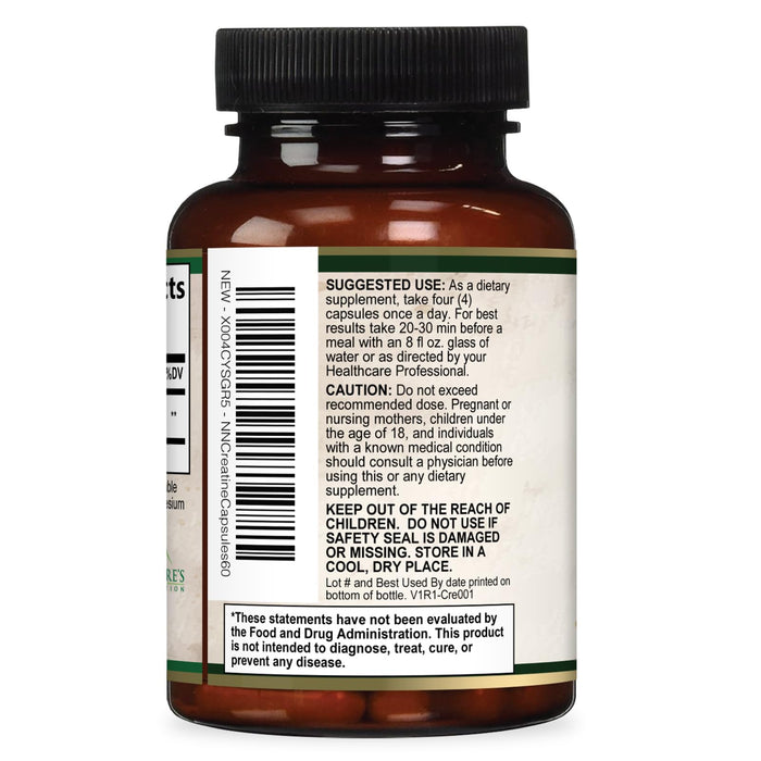 Creatine Monohydrate 3000 mg - 60 Capsules