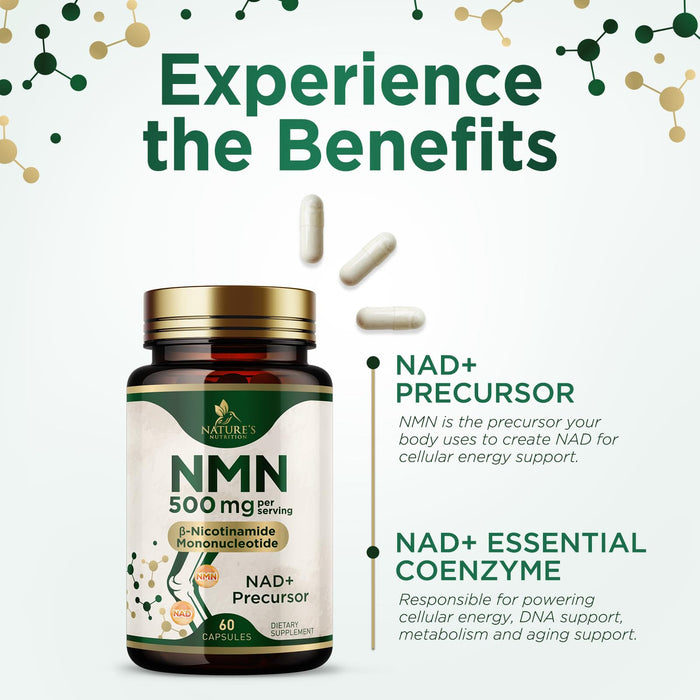 NMN 500 mg - 60 Capsules