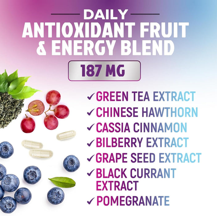 Multivitamin for Women with Vitamins A, C, D, E, B6, B12, Zinc, Calcium & Magnesium, Womens Daily Multi Vitamin Multimineral Supplement for Bone Health, Energy & Immune Support, Non-GMO - 120 Capsules