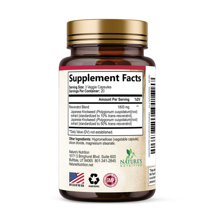 Resveratrol 1800mg â€“ 60 Vegan Capsules