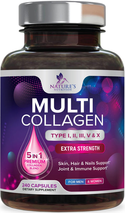 Multi Collagen Peptides - 240 Capsules
