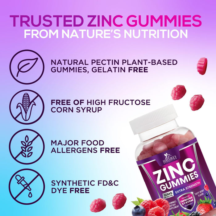 Zinc Gummies 50mg â€“ 120 Gummies