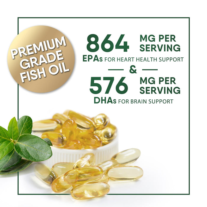Omega-3 Fish Oil 2400 mg - 120 Softgels