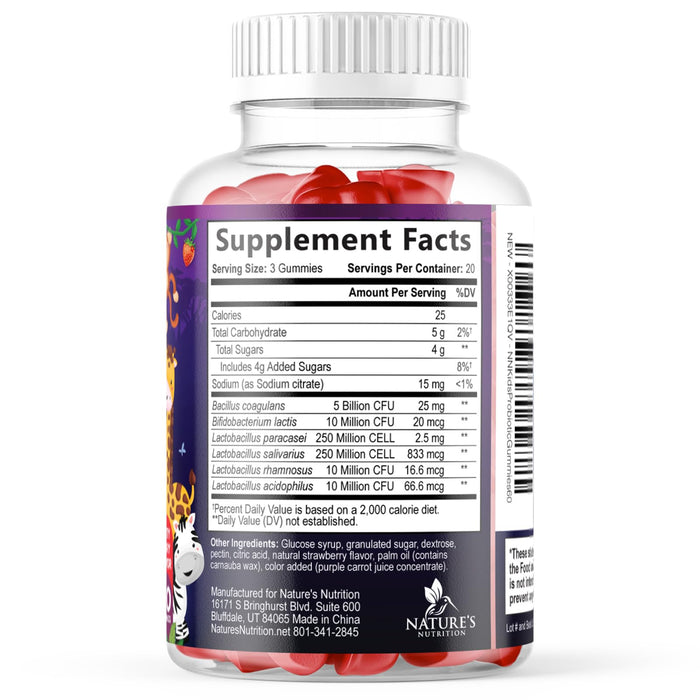 Probiotic 5 Billion CFU - Berry, 60 Gummies