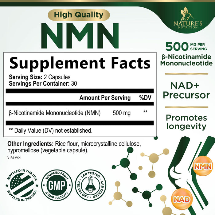NMN 500 mg - 60 Capsules