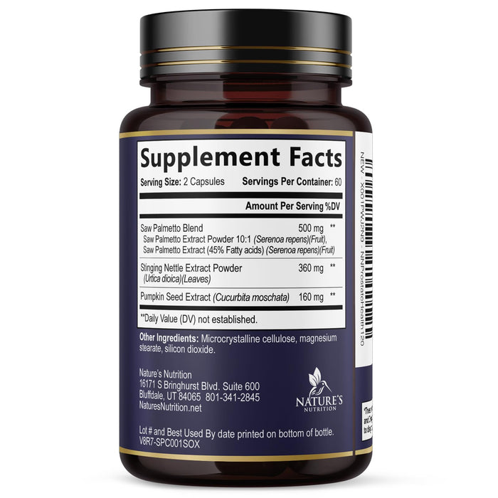 Menâ€™s Prostate Support Formula â€“ 120 Capsules