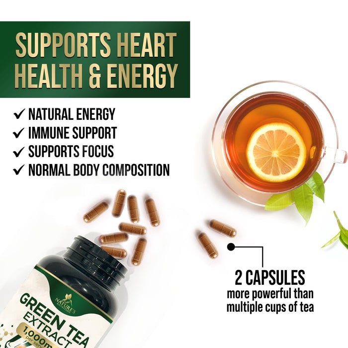 Green Tea Extract 1000 mg - 60 Capsules
