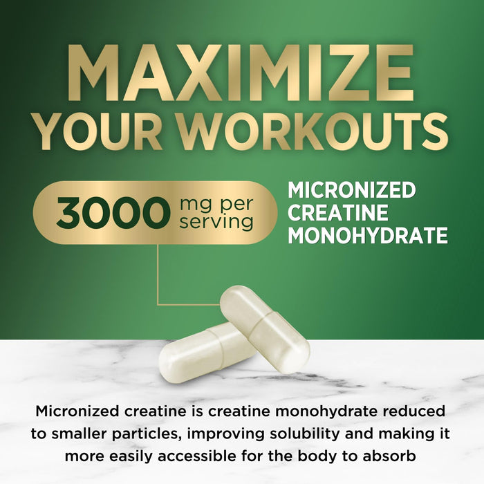 Creatine Monohydrate 3000 mg - 60 Capsules