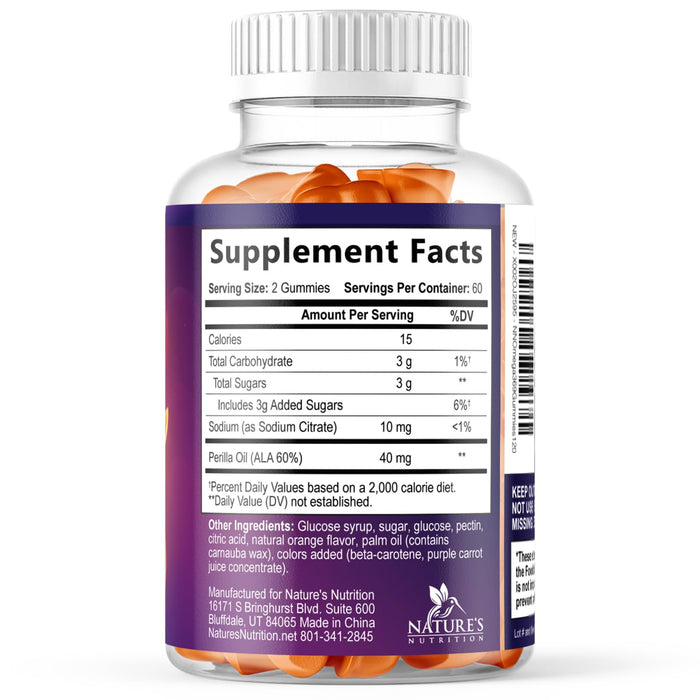 Omega 3-6-9 - Orange, 120 Gummies