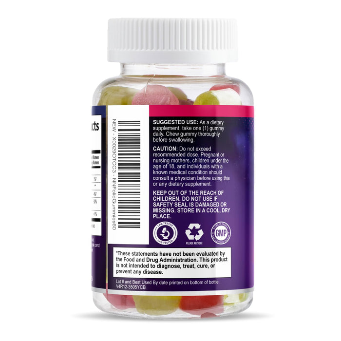 Folic Acid 785 mcg - 60 Gummies