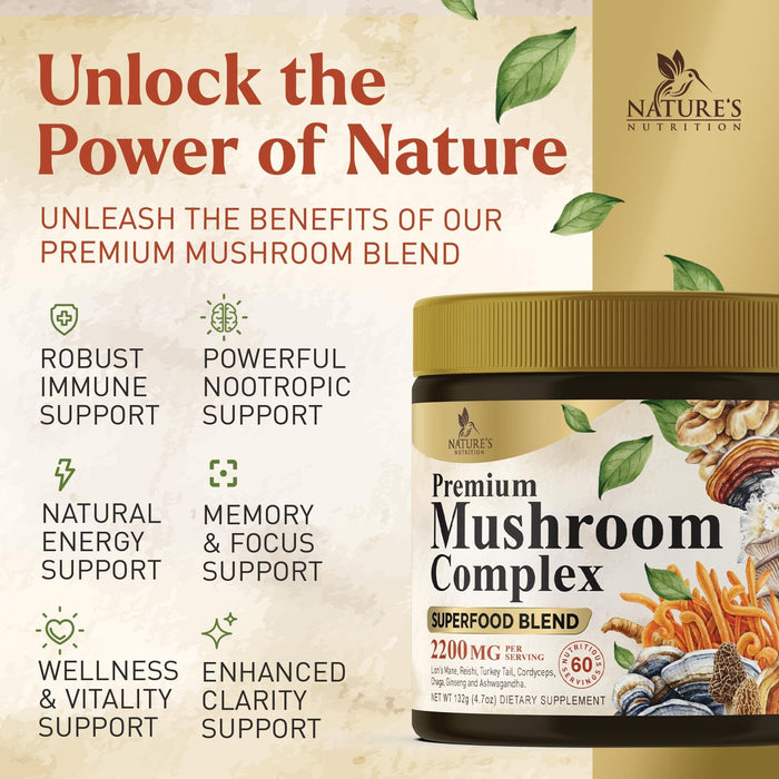 Mushroom Complex Powder 11-in-1 - 60 Servings