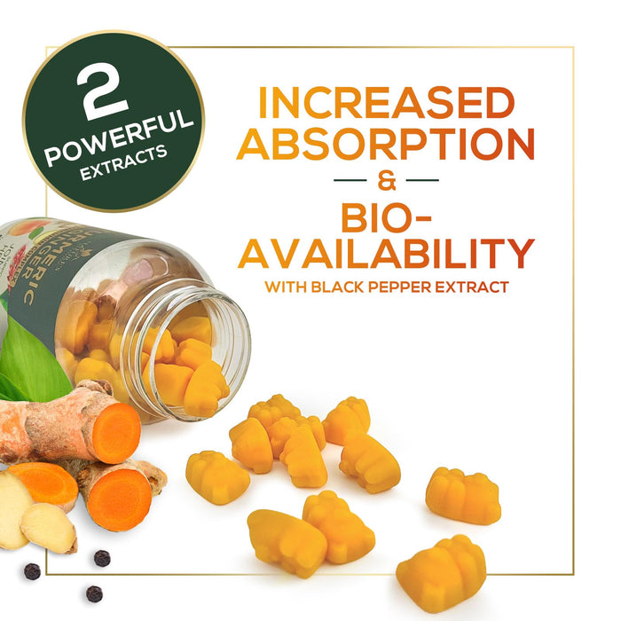 Turmeric and Ginger Gummies â€“ 60 Count