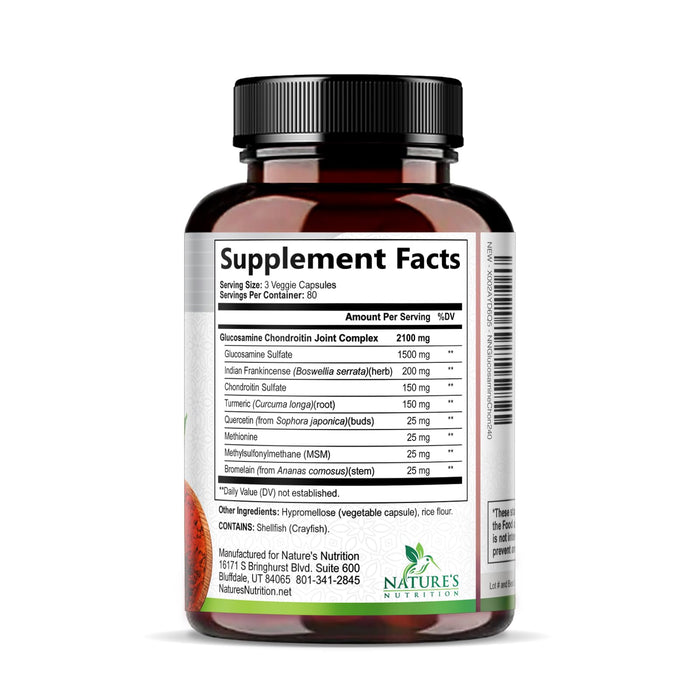 Glucosamine Chondroitin MSM 2100 mg - 240 Capsules
