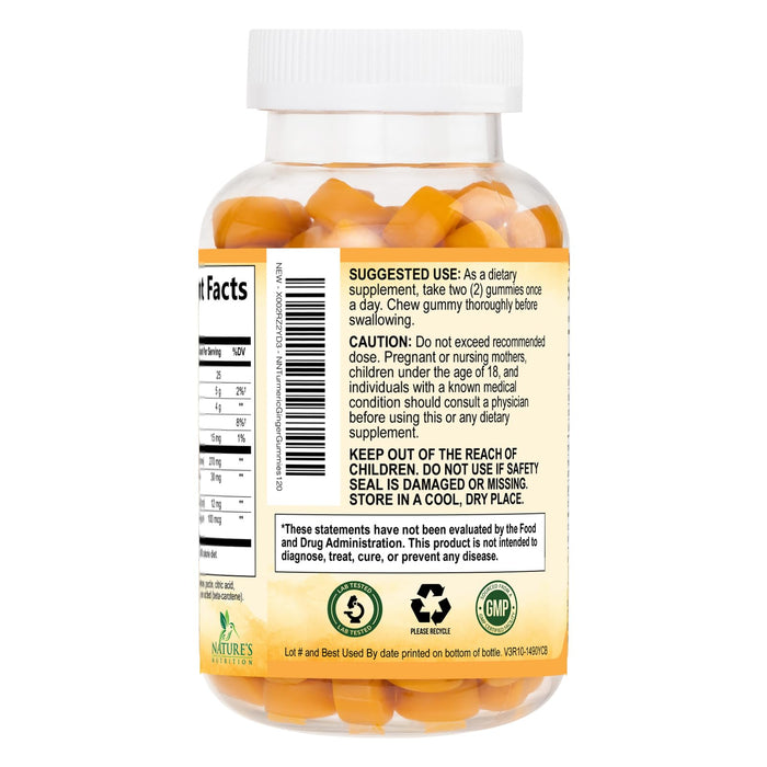 Turmeric Curcumin Gummies - Peach, 120 Gummies