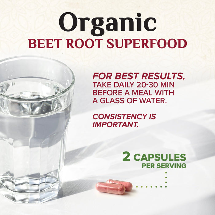 Beet Root Capsules 1300mg â€“ 240 Veggie Capsules