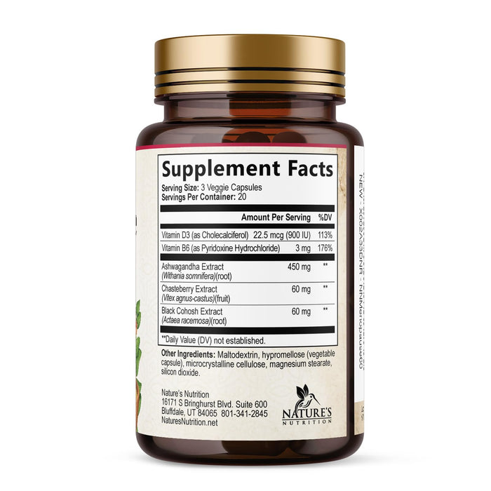 Menopause for Women with Black Cohosh â€“ 60 Capsules