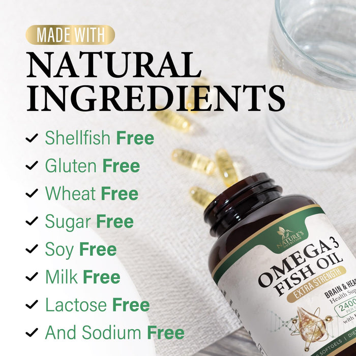 Omega-3 Fish Oil 2400 mg - 120 Softgels