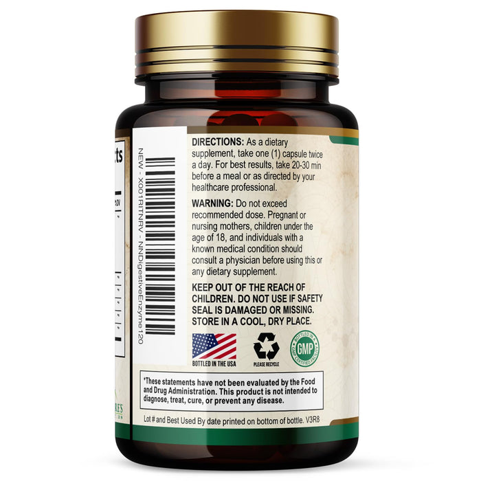 Digestive Enzymes + Probiotics - 120 Capsules