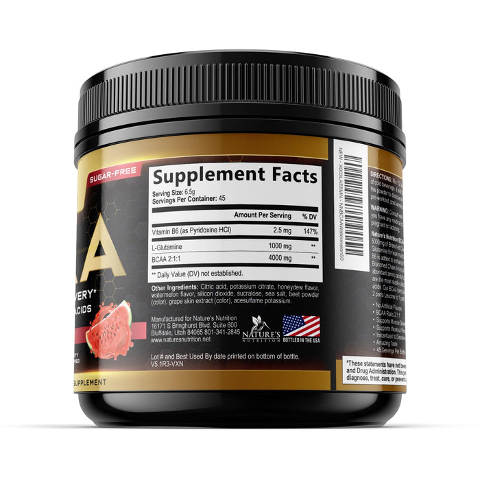 BCCA Workout Muscle Recovery