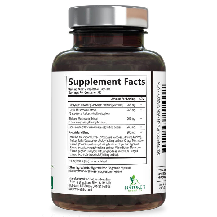 Mushroom Complex 10-in-1 1330 mg - 120 Capsules
