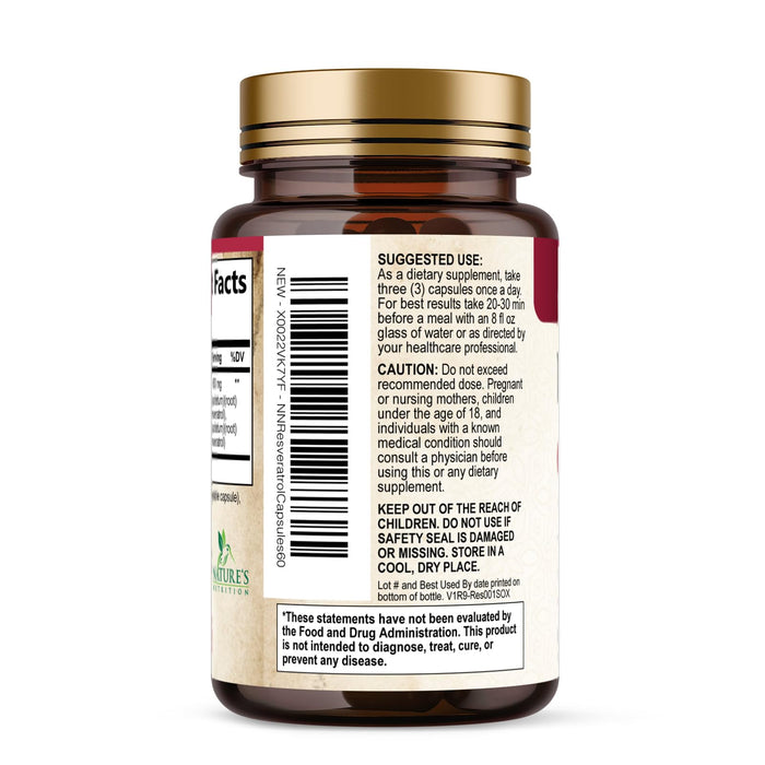 Resveratrol 1800mg â€“ 60 Vegan Capsules